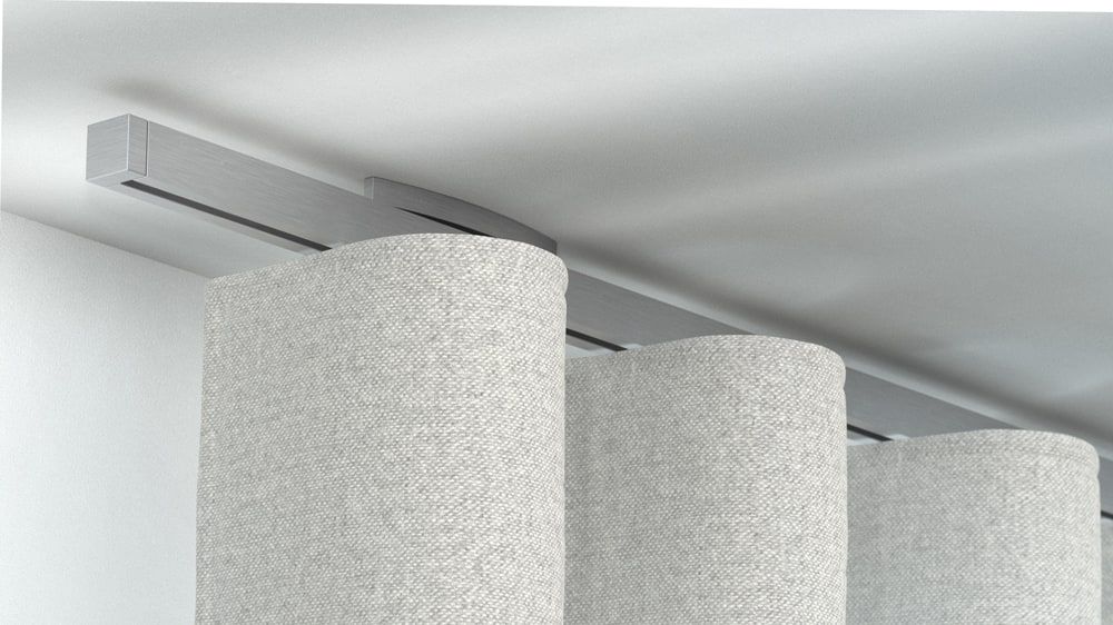 Interstil Votum 2 - Vorhangstange zur Deckenmontage – in Aluminium