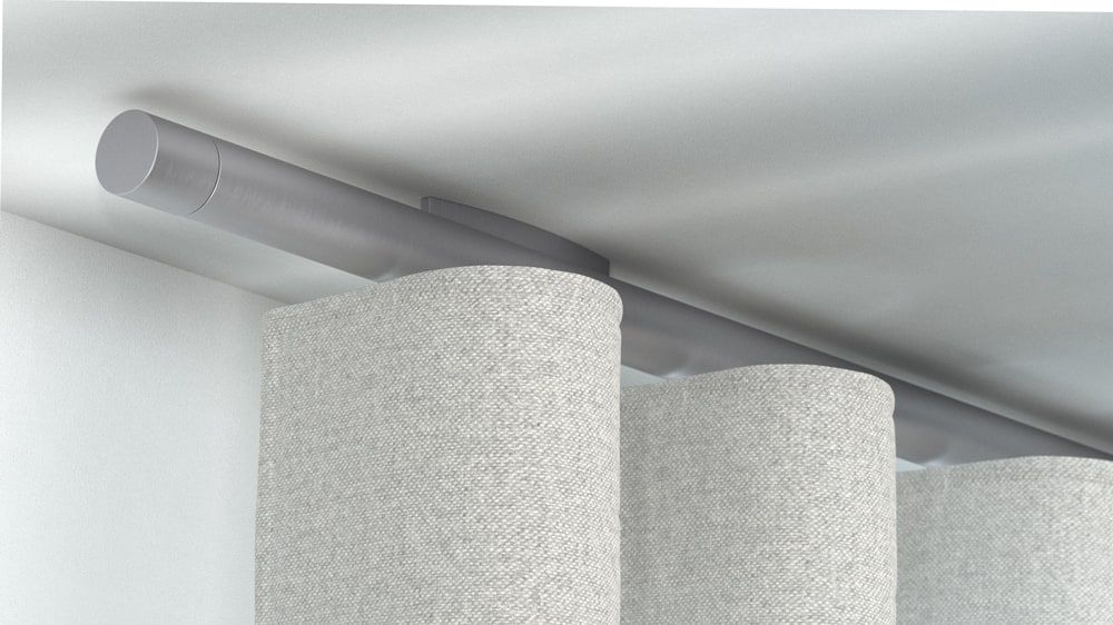 Interstil Votum.30W: Vorhangschiene für Wellenvorhang – in Edelstahl