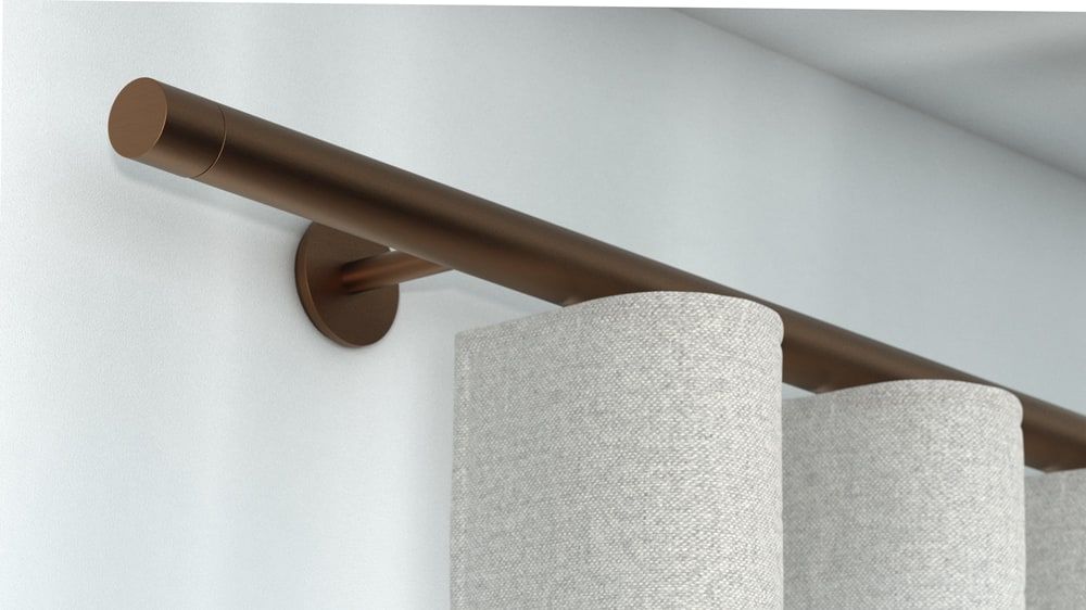 Interstil W3.2 kaufen Vorhangstange für Wellenvorhang – in Bronze