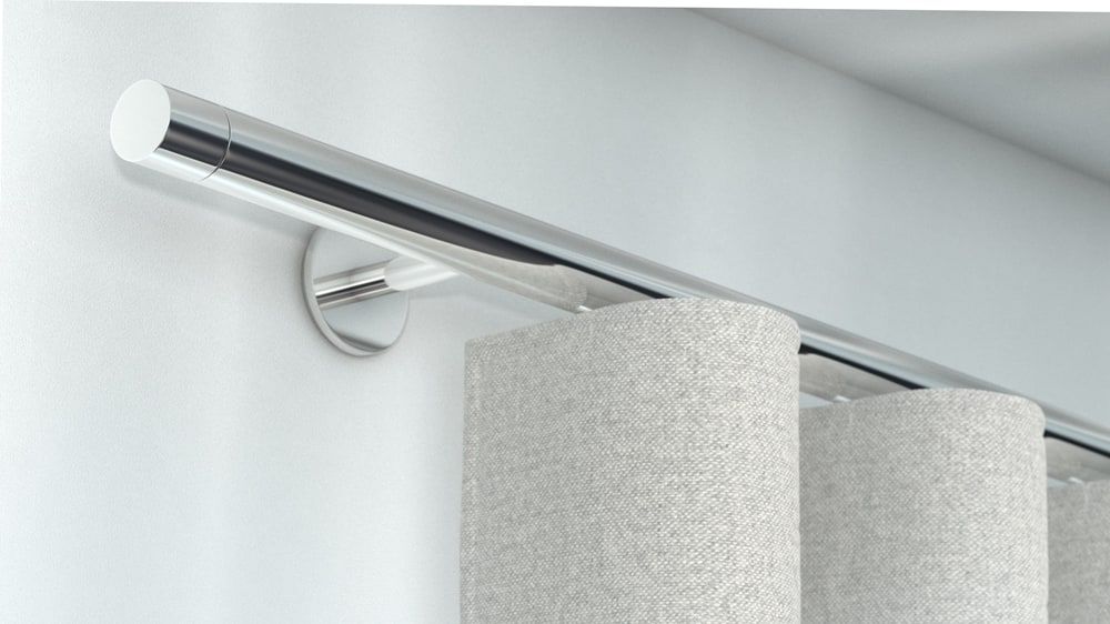 Interstil W3.2 kaufen Vorhangstange für Wellenvorhang – in Chrom
