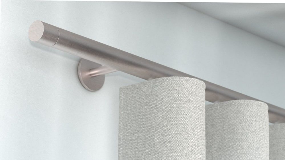 Interstil W3.2 kaufen Vorhangstange für Wellenvorhang – in Nickel matt