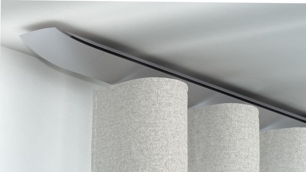 Interstil W5 Design Gardinenschiene für Wellenvorhänge – in Edelstahl