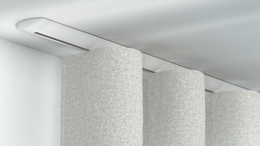 Interstil W6.1 kaufen Vorhangstange für Wellenvorhang – in Weiß