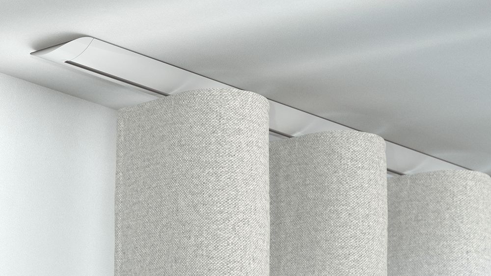 Interstil W6.2 kaufen Vorhangstange für Wellenvorhang – in Weiß