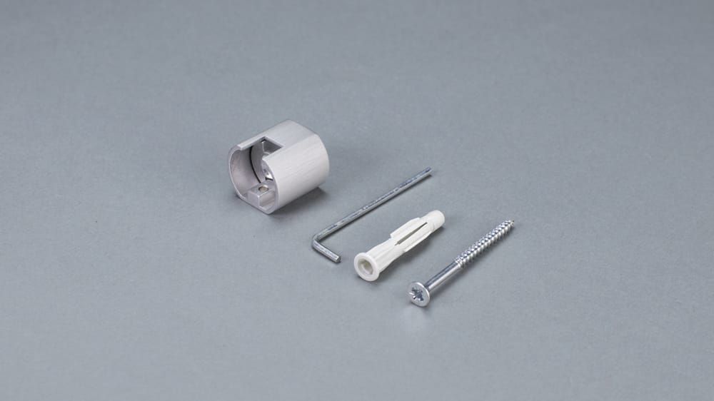 Interstil - Wandlager Innenlaufprofil 20mm rund – Zubehör in Aluminium