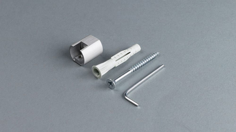 Interstil - Wandlager Innenlaufprofil 16mm rund – Zubehör in Aluminium