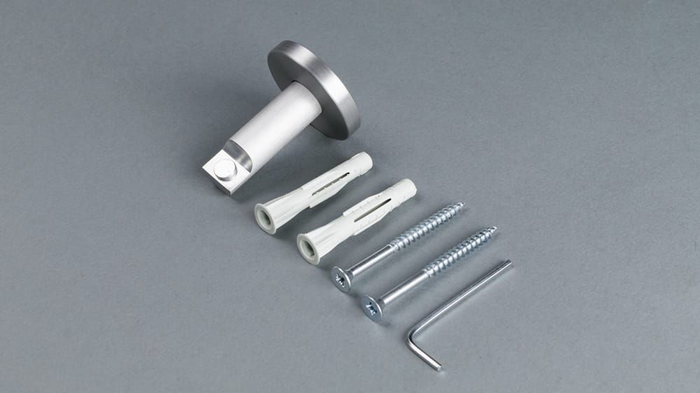 Interstil - Träger rund in Aluminium oder Edelstahl – Zubehör in Aluminium