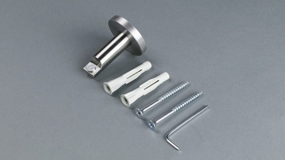 Interstil - Träger rund in Aluminium oder Edelstahl – Zubehör in Edelstahl