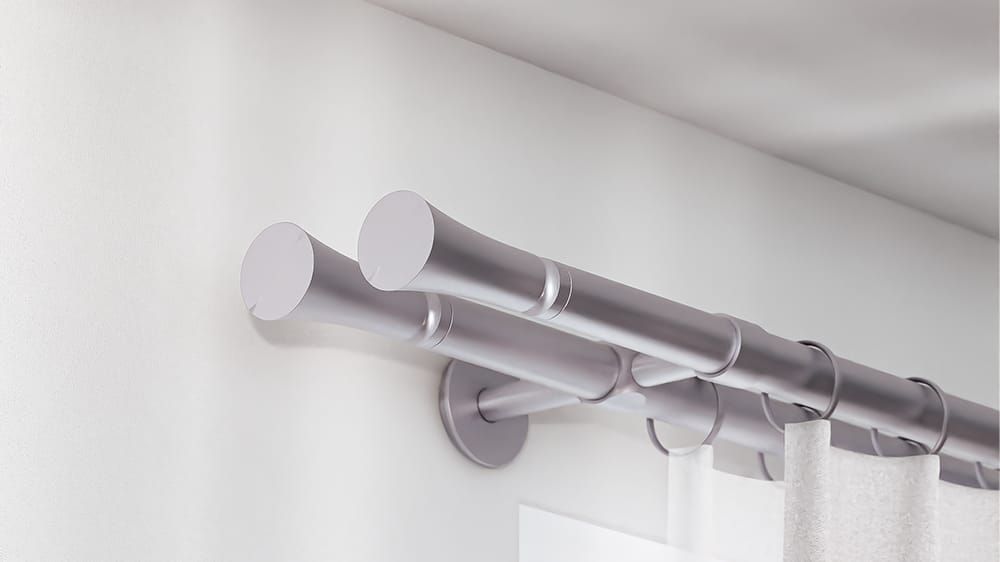 Interstil Wimbledon 2-läufig zur Wandmontage nach Maß – in Edelstahl