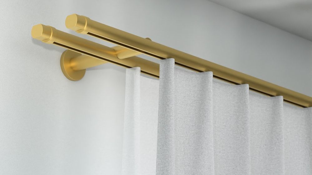 Interstil Xenon 2-läufig zur Wandmontage – in Messing