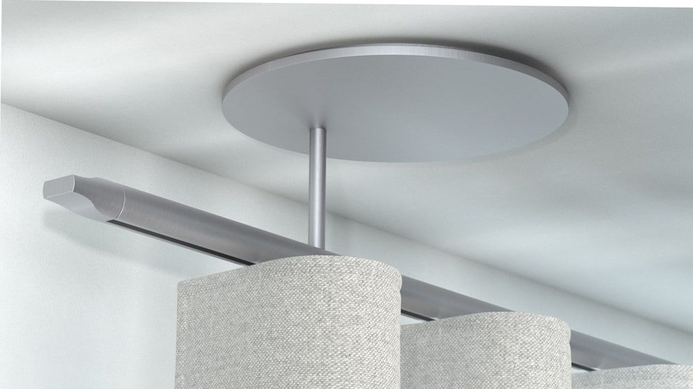 Interstil Zenit 22 Endstück Log 1-läufig Deckenmontage – in Edelstahl