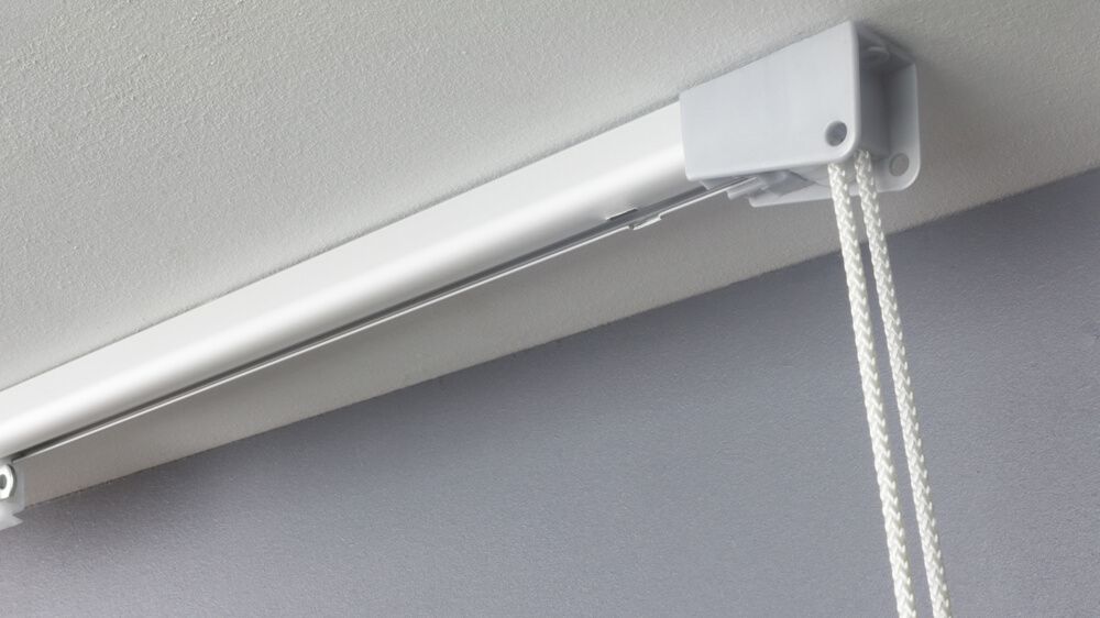 1-läufige Schnurzugschiene Gardine halbrund Modell 510