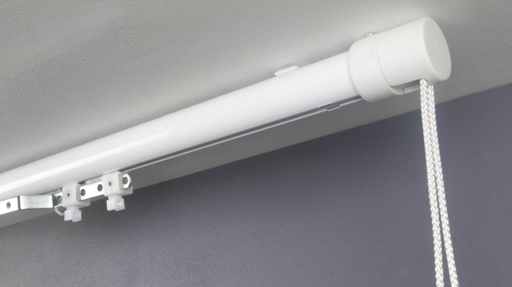 Runde Seilzug Gardinenstange 1-läufig Modell 845