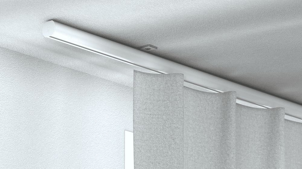 Runde Gardinenschiene SG1015 nach Maß online kaufen – in Weiß