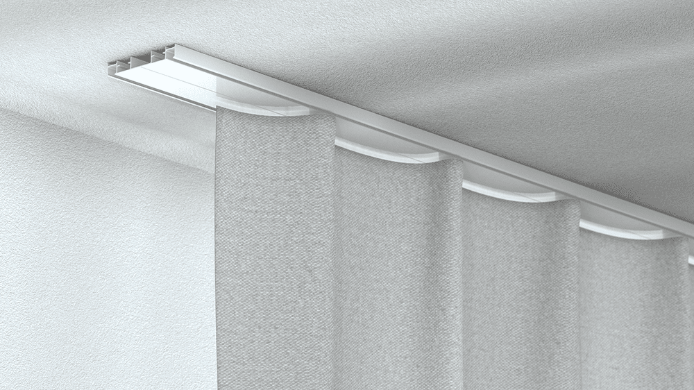 Silent Gliss SG1032 Vorhangschiene für die Deckenmontage – in Weiß