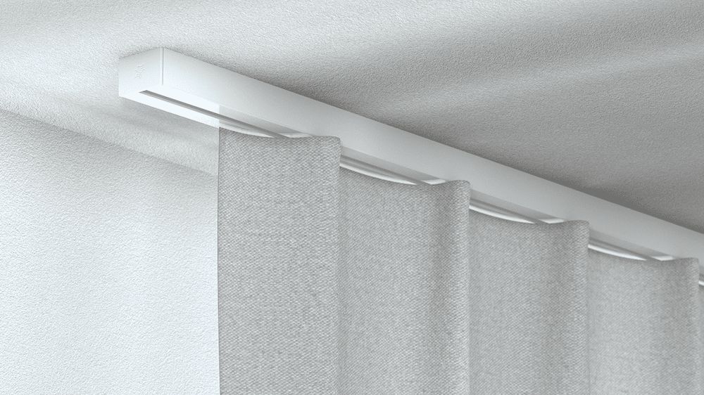 Silent Gliss SG6970 Gardinenschiene zur Deckenmontage – in Weiß
