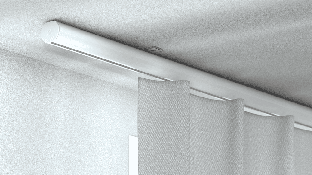 Elegante Innenlaufstange SG6815 von Silent Gliss – in Weiß