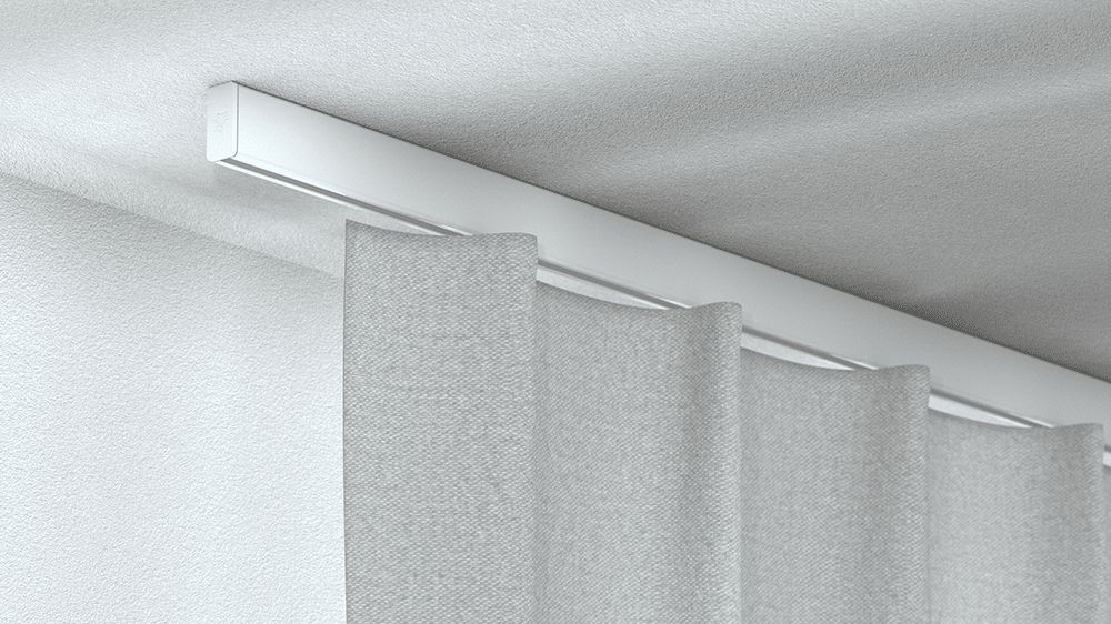 SG6380 von Silent Gliss: Elegante Vorhangschiene Decke – in Weiß