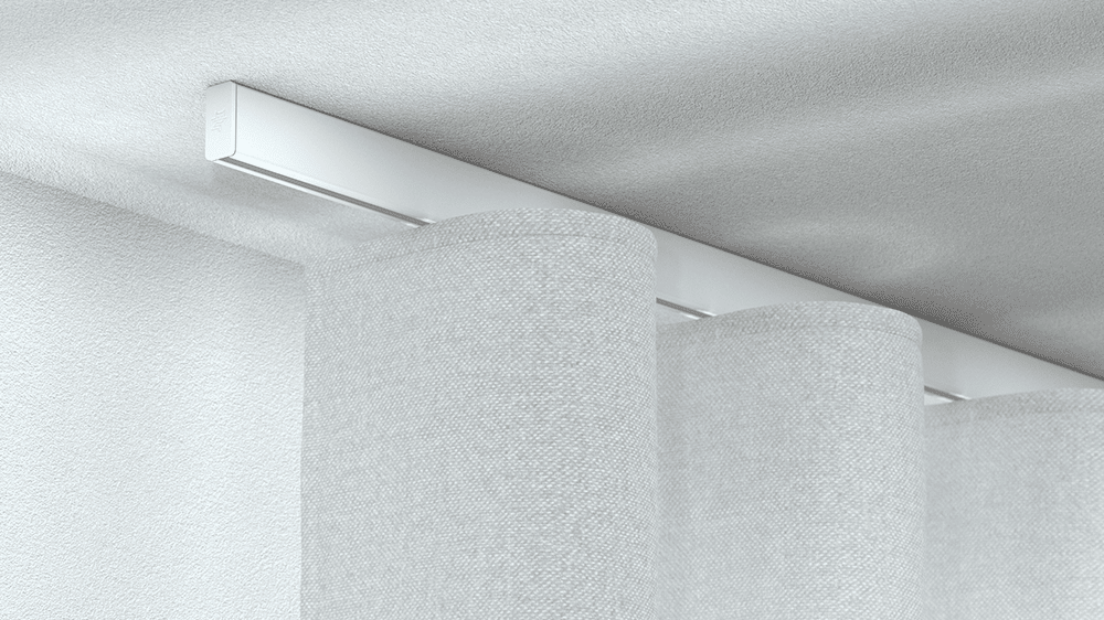 Gardinenschiene Silent Gliss SG6380 Wave zur Deckenmontage – in Weiß