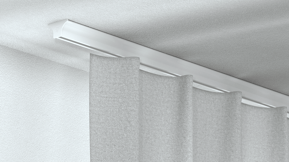 Silent Gliss SG6820 Innenlaufschiene zur Deckenmontage – in Weiß