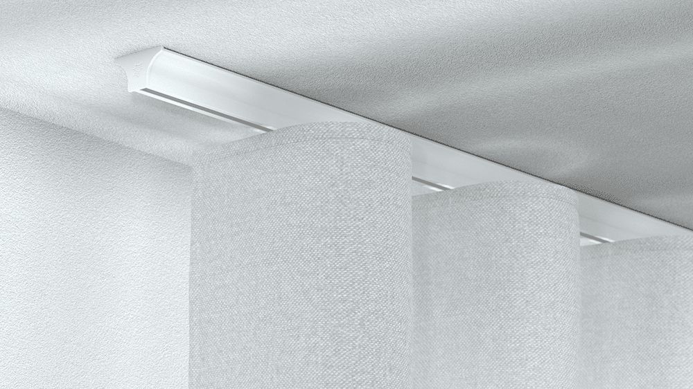 Silent Gliss SG6820 Wave zur Deckenmontage nach Maß – in Weiß