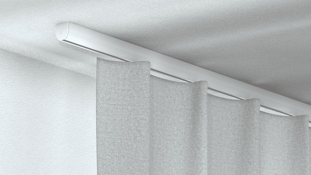 SG6840 Deckenvorhangschiene für schwere Vorhänge – in Weiß