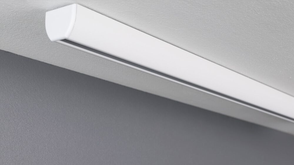 Schleuderschiene für Schnellmontage Modell 410 – mit Vorhang