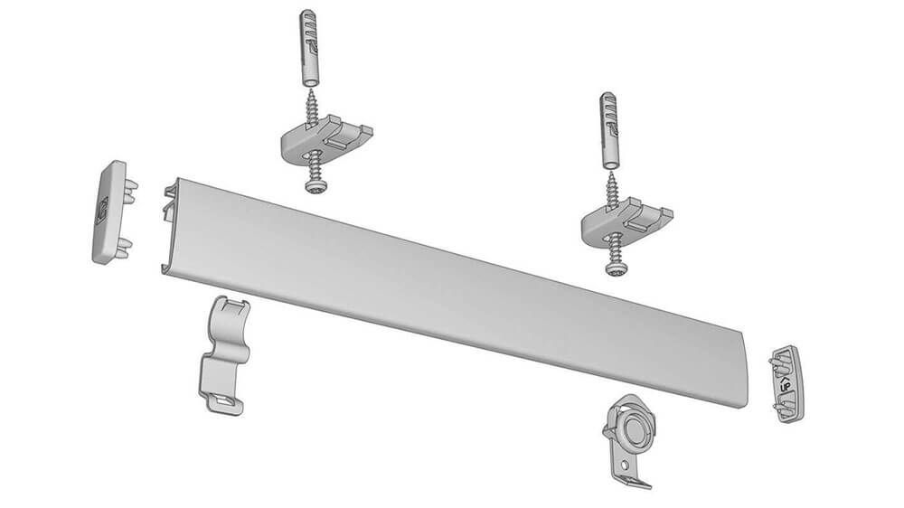 Alugard Modell 750 für besonders schwere Vorhänge – Montageanleitung