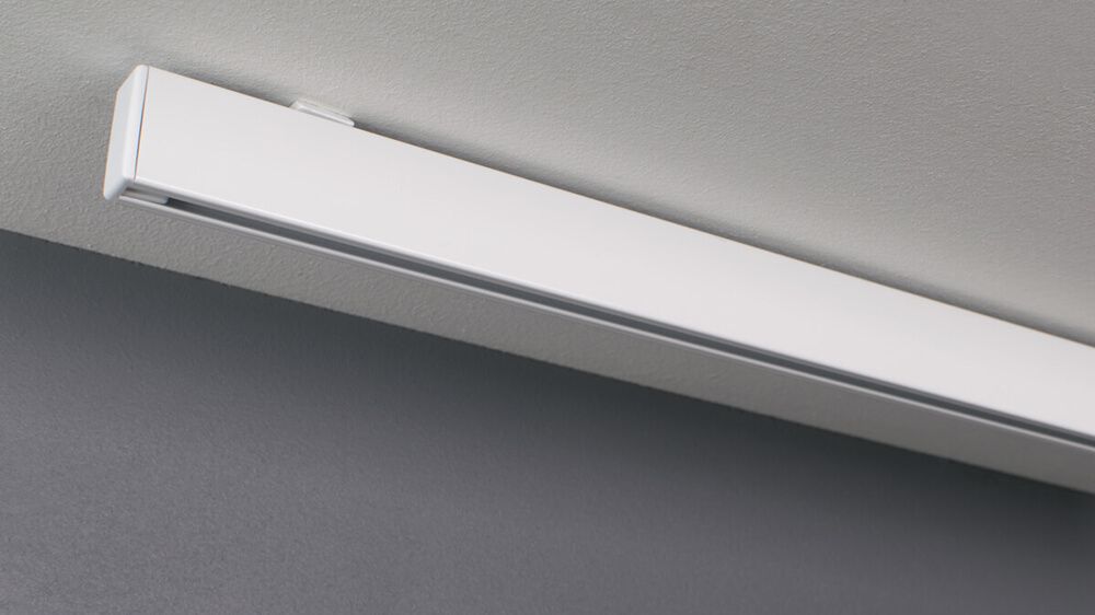 Alugard Modell 840 – Deckenschiene für schwere Vorhänge – mit Vorhang