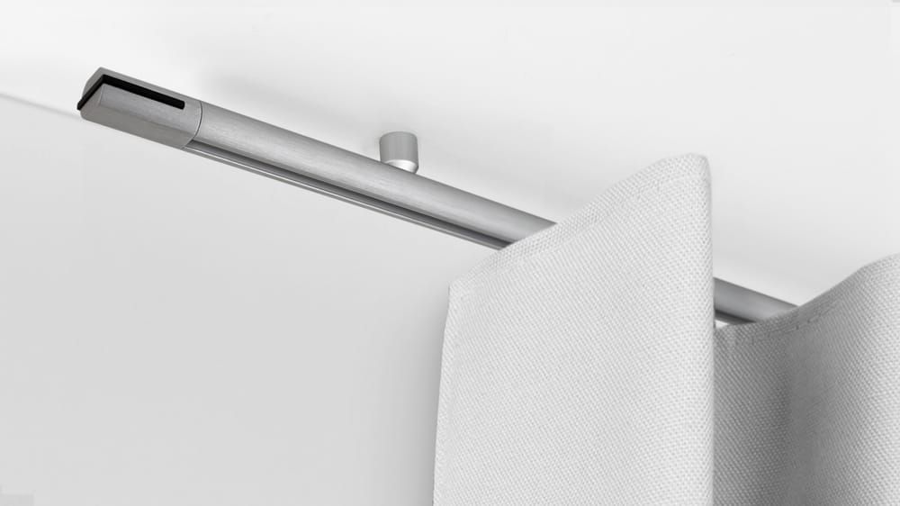 Interstil Corpus 20 mit Endstück Duo - Gardinenstange kaufen  – mit Vorhang in Schwarz