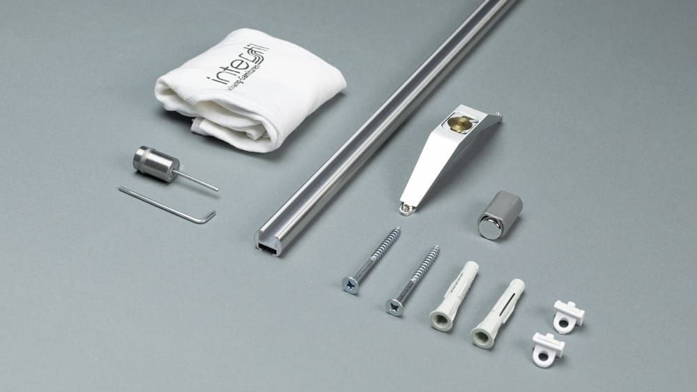 Interstil Quantum 16 1-läufig mit Endstück Didakt – Zubehör in Aluminium