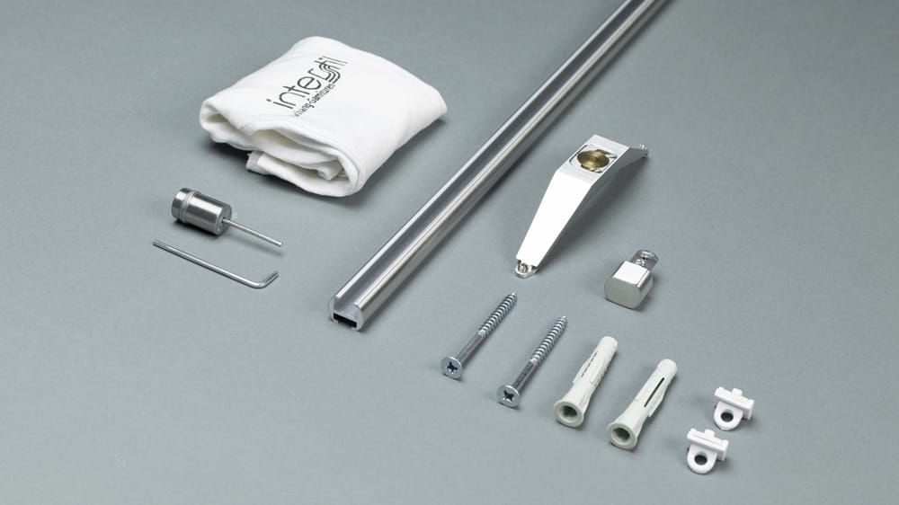 Interstil Quantum 16 1-läufig mit Endstück Diskurs – Zubehör in Aluminium