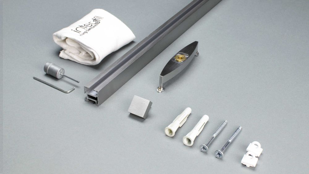 Interstil Votum 2 - Vorhangstange zur Deckenmontage – Zubehör in Edelstahl