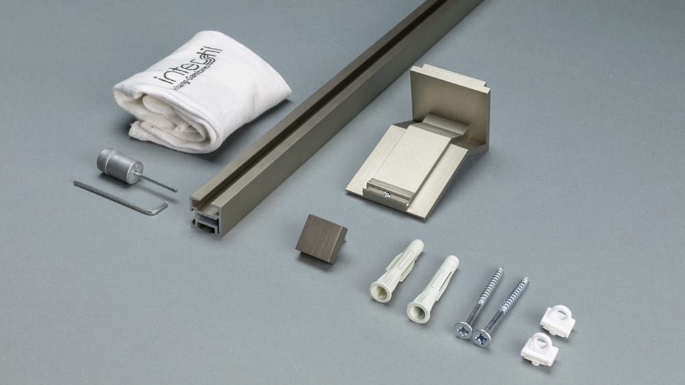 Interstil Compact 2 Vorhangstange für Ihren Vorhang – Zubehör in Nickel matt