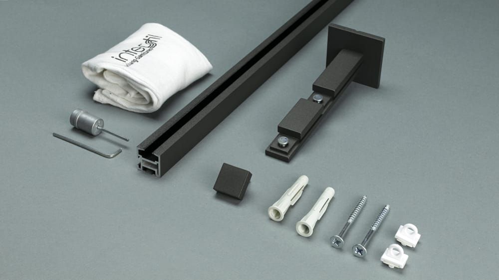 Interstil Compact 3 2-läufig Vorhangstange für Ihren Vorhang – mit Vorhang