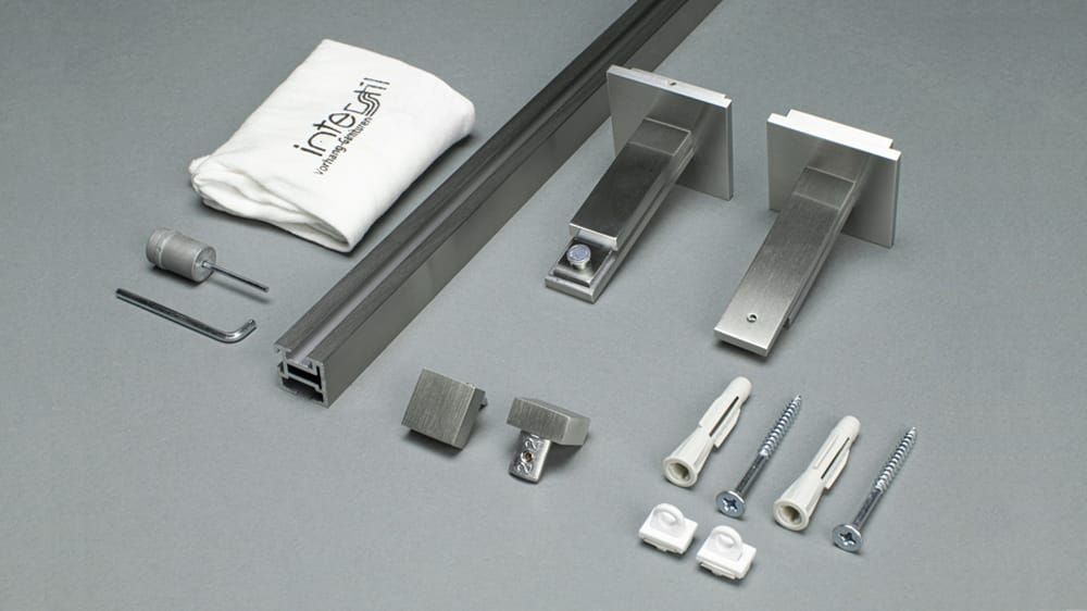 Interstil Compact 3 Vorhangstange für Ihren Vorhang – Zubehör in Edelstahl