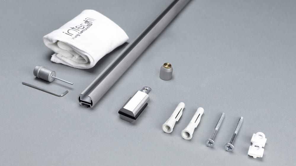 Interstil Corpus 20 mit Endstück Duo - Gardinenstange kaufen  – Zubehör in Aluminium