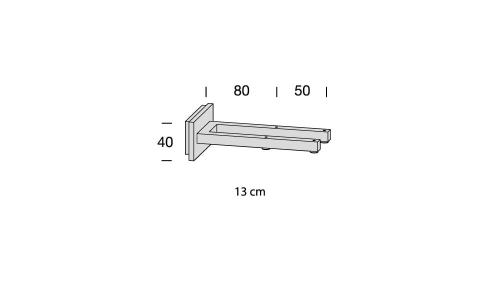 Interstil Phantom 2 - 2 läufige Vorhangstange zur Wandmontage – mit Vorhang