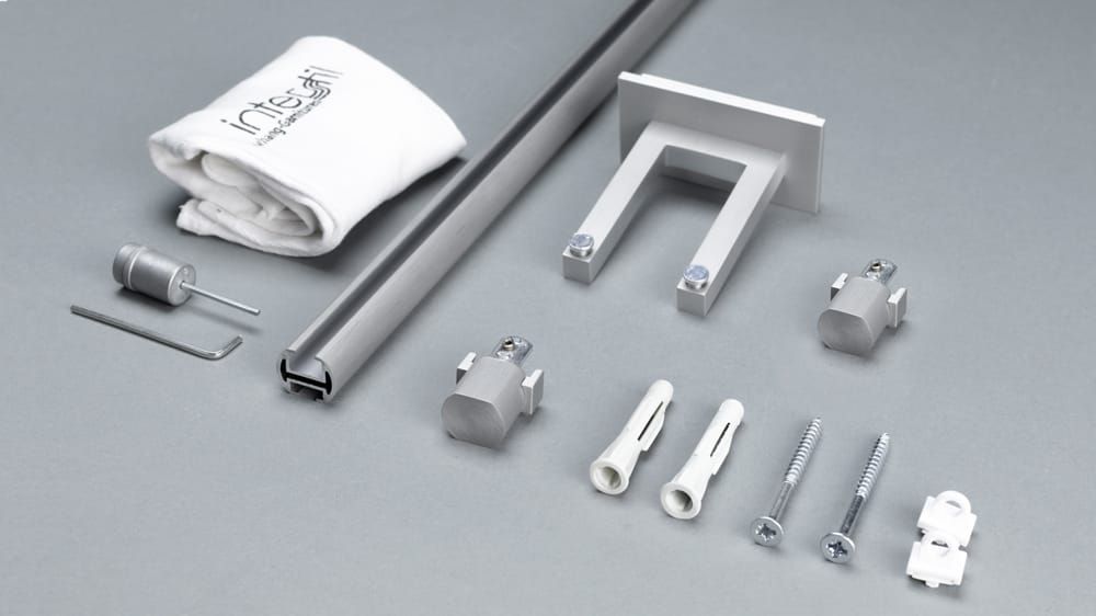 Interstil Phantom 20 - runde Vorhangschiene 2-läufig – Zubehör in Aluminium