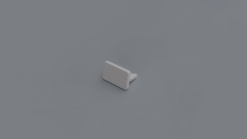 Enddeckel für Flachschleuderschiene Modell 850 – Zubehör