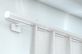 Gardinenschienen Set aus Aluminium zur Wandmontage auf Maß – in Weiß