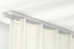 Gardinenschiene zum Aufschrauben an die Decke 2 läufig – in Weiß