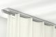Gardinenschiene zum Aufschrauben an die Decke 2 läufig – in Aluminium