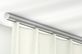 Vorhangschiene rund 1-läufig zur Deckenmontage – in Aluminium
