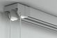 Seilzugschiene Modell 886 zur Deckenmontage – in Aluminium