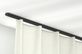 Moderne schwarze Vorhangschiene Modell 887.1 – in Schwarz