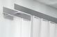 Doppelläufige Vorhangstange für Wave Vorhänge – in Aluminium