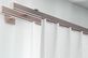 Interstil Compact 3 2-läufig Vorhangstange für Ihren Vorhang – in Nickel matt