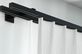 Interstil Compact 3 2-läufig Vorhangstange für Ihren Vorhang – in Schwarz