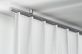 Interstil Corpus 16 mit Endkappe Diktion - filigrane Vorhangstange  – in Aluminium